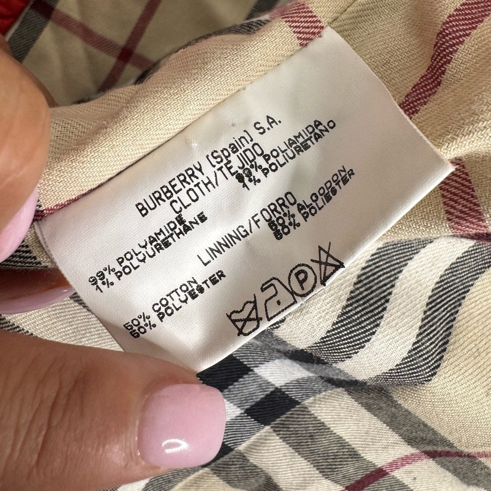 Vintage Burberry Quilted Jacket Red - Picture 5 of 10